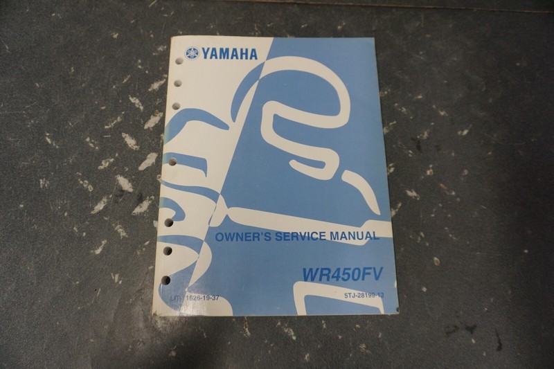 2005 Yamaha OEM WR450FV Owner's Service Manual 5TJ-28199-13 LIT-11626-19-37