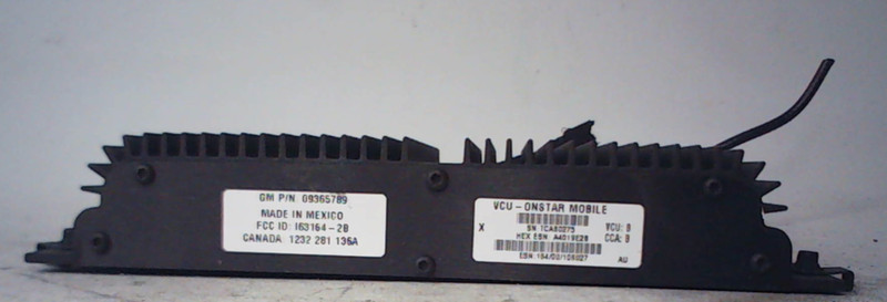 1998 1999 Cadillac Seville VCU ON star control module amp amplifier OEM 09365789