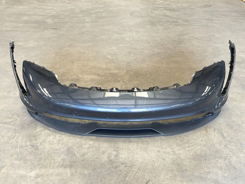 ⭐2020-2022 PORSCHE TAYCAN 9J1 FRONT BUMPER COVER W/ SPOILER LIP W/PDC OPTION OEM