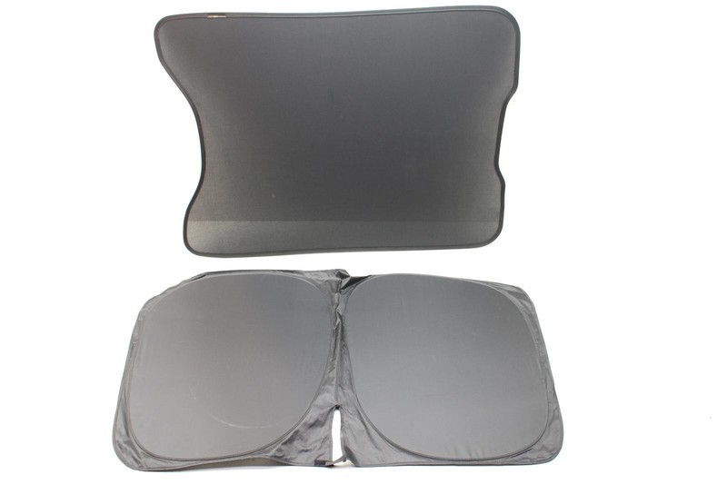 21-24 Ford Mach-E Pair of Black Roof and Windshield Shade Covers