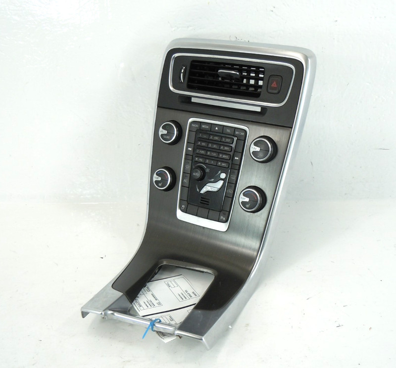 2011-2013 Volvo S60 Radio Climate Heated Seat Control Panel W/ Trim Surround OEM