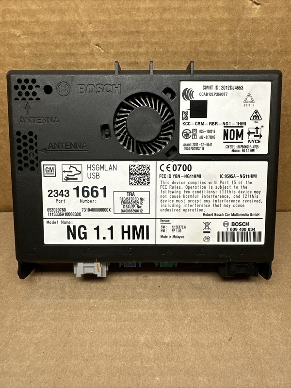 2014-2016 GM HMI Human Machine Interface Control Module 23431661