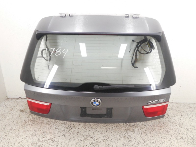 07-10 BMW X5 Rear Upper Hatch Lid Lift Gate OEM W/O Privacy Tint Glass