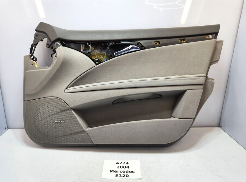 ✅03-06 OEM Mercedes E320 W211 Front Right Passenger Side Door Panel Leather Gray