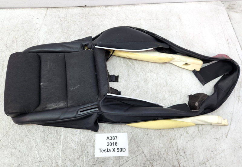 ✅ 16-20 OEM Tesla Model X Rear Center Side 2rd Row Seat Lower Cushion Black *