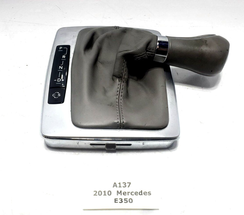 ✅ 10-13 OEM Mercedes W207 E350 Center Console AT Gear Shifter Trim Gray W/ Knob