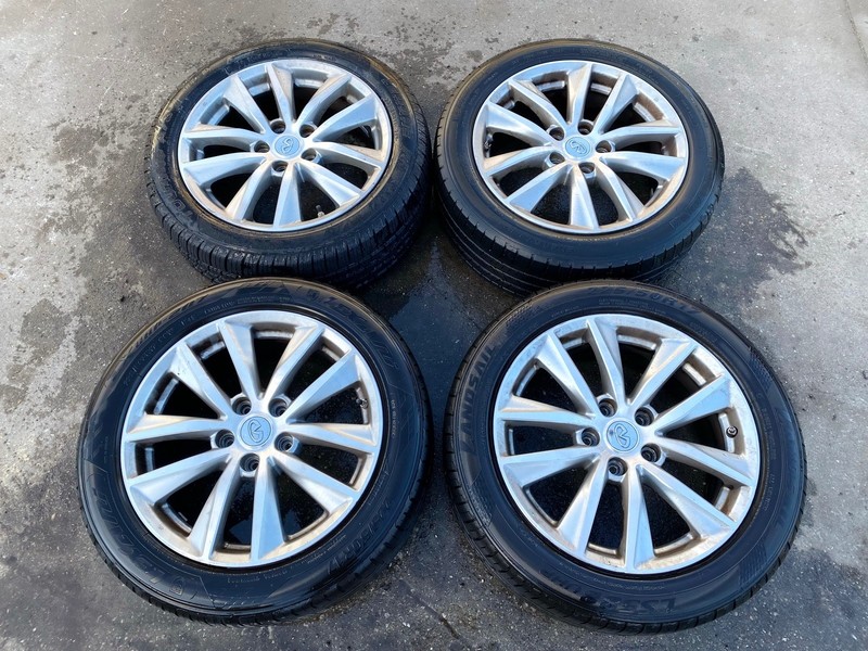 16-20 INFINITI Q50 WHEEL RIMS W/ TIRES 225/50 R17 17" SET OF 4 OEM