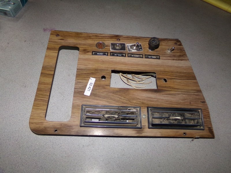 Dash Switch Air Vent Panel, Vintage Wood-Grain *FREE SHIPPING*