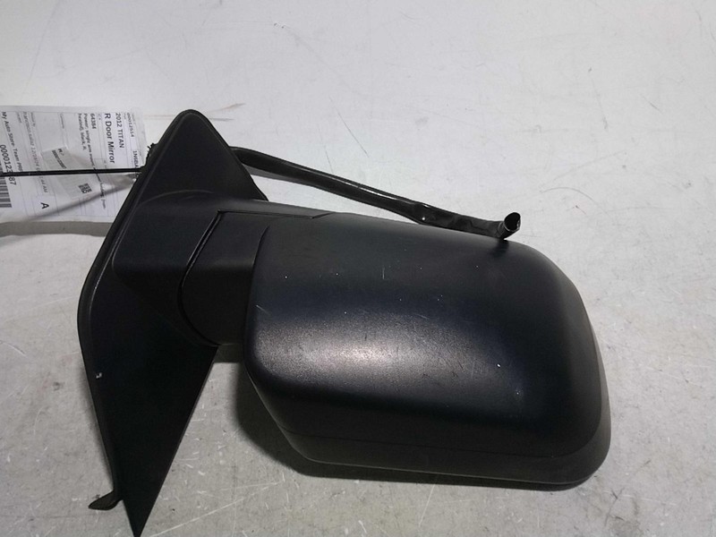 Used Right Door Mirror fits: 2012 Nissan Titan Power single arm mount w/o power