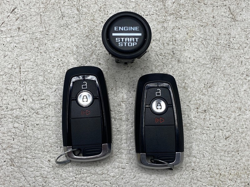2021-2024 FORD BRONCO SPORT IGNITION START STOP SWITCH KEY FOB SET OEM LOT794