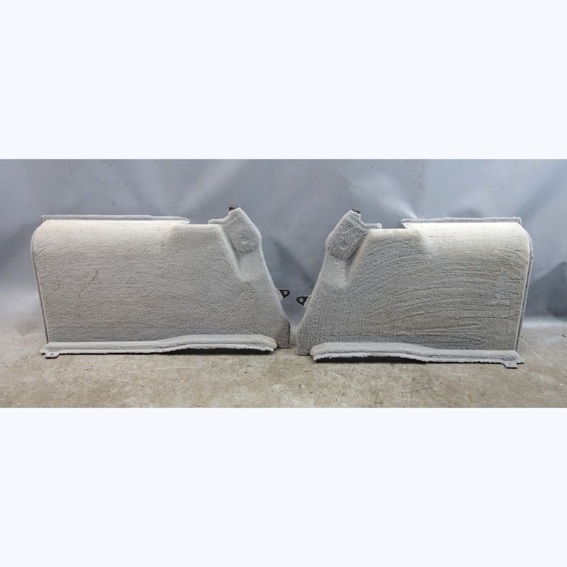 99-03 BMW E39 5-Series Touring Trunk Lateral Carpet Trim Pair Front Pair Grey OE
