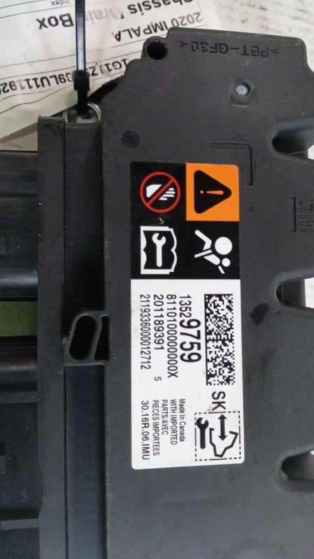 2020 Chevrolet Impala Telematics Interface Module OEM 84146876 Silver 124K Mi