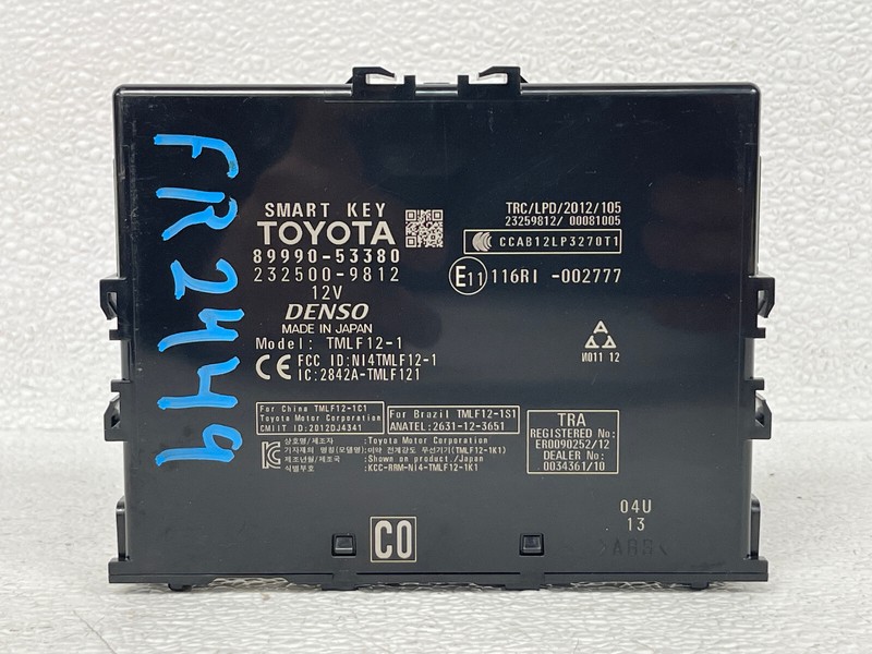 ⭐2016-2020 LEXUS IS200T SMART KEY THEFT SECURITY CONTROL MODULE UNIT OEM LOT2449