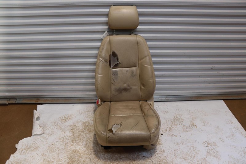2007-2008 CADILLAC ESCALADE FRONT LEFT DRIVER SEAT LEATHER TAN W/ DISPLAY OEM