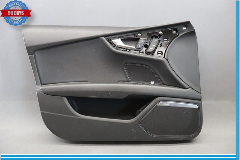 12-15 Audi A7 Quattro Front Left Driver Side Interior Door Trim Panel Black Oem
