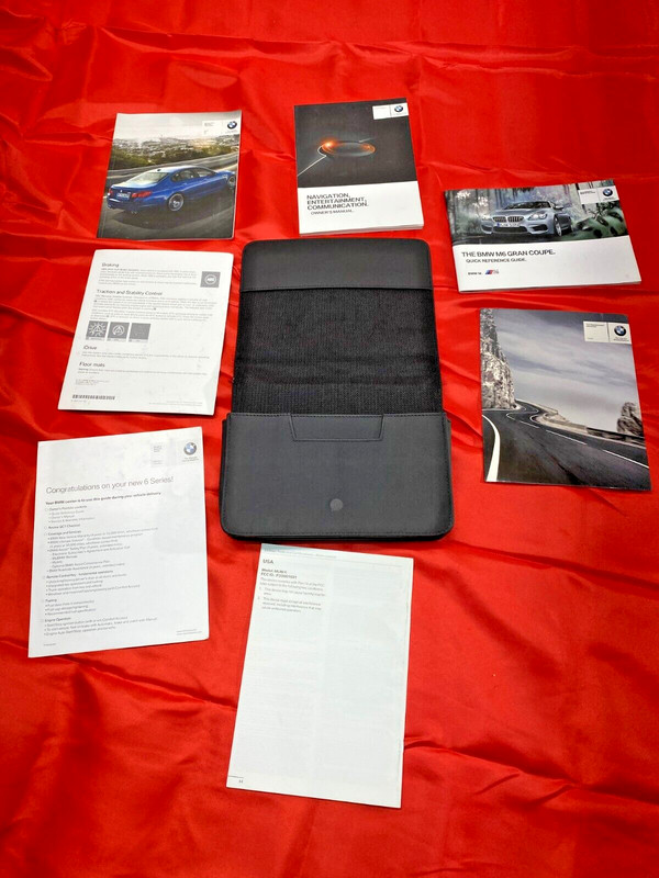 12-18 BMW F06 F12 F13 M6 Owners Operator Guide Manual Booklet with Case Set OEM✅