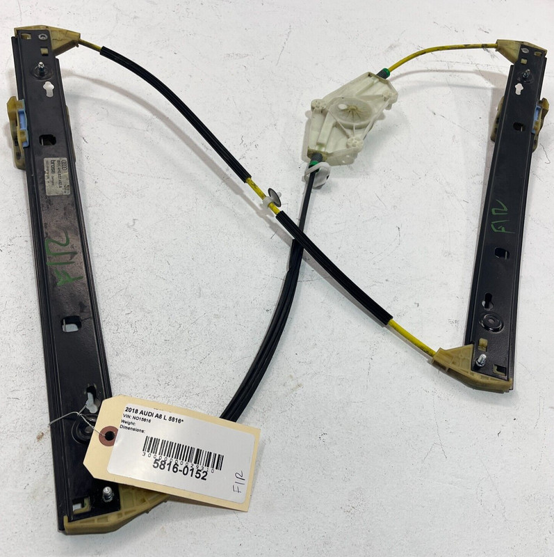 2011-12-13-2018 AUDI A8 DOOR WINDOW REGULATORFRONT RIGHT PASSENGER SIDE OEM