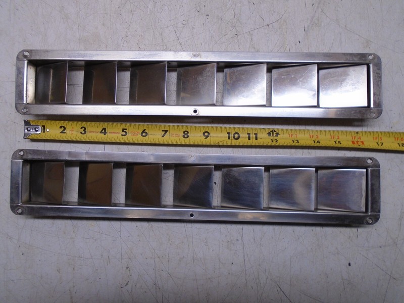 O2 Stainless Steel Louvered Vent Set of 2