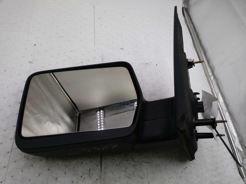 Used Left Door Mirror fits: 2005 Ford F150 PICKUP Power New Style black textured