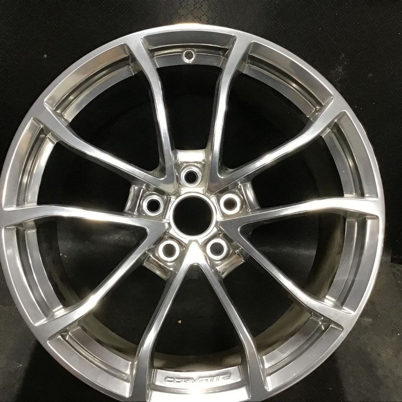 2012-2019 Chevrolet Corvette 5542 Front Wheel 19x10 10 Spoke Rim Silver 9598724