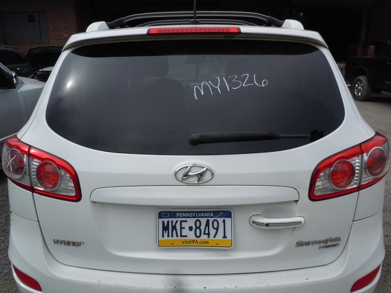 2010-2012 Hyundai Santa Fe Rear Hatch Lid Liftgate W/ Spoiler W/O Camera OEM SWP