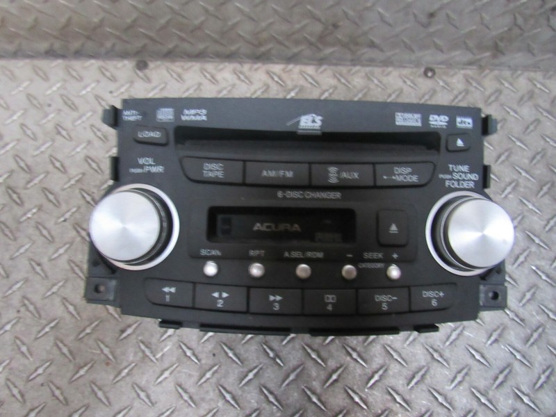 07 08 ACURA TL RADIO RCEIVER AM FM AUX DISK TAPE DVD PLAYER