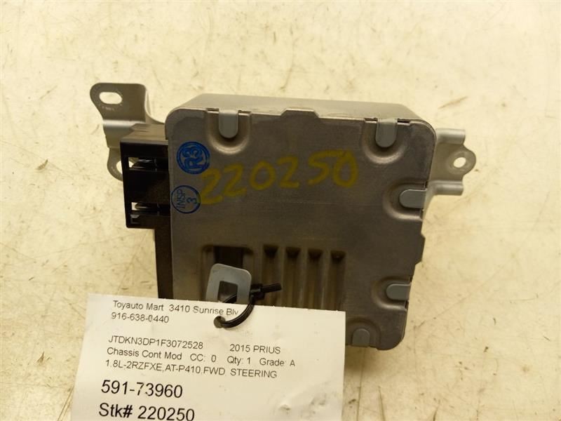 2015 TOYOTA PRIUS PLUG-IN 1.8L 2WD AT CHASSIS ECM POWER STEERING CONTROL MODULE