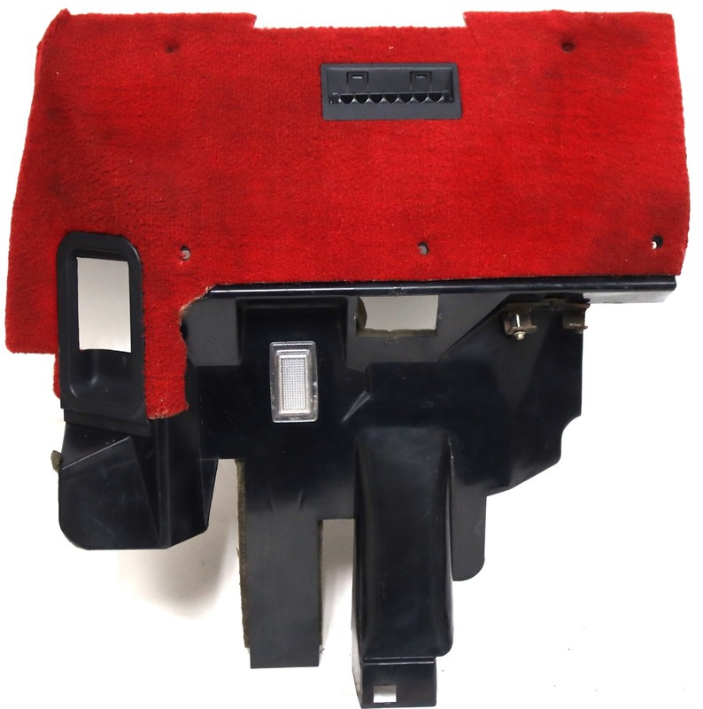 1990-1993 Corvette C4 Lower Steering Column Dash Hush Panel Trim Driver Red USED