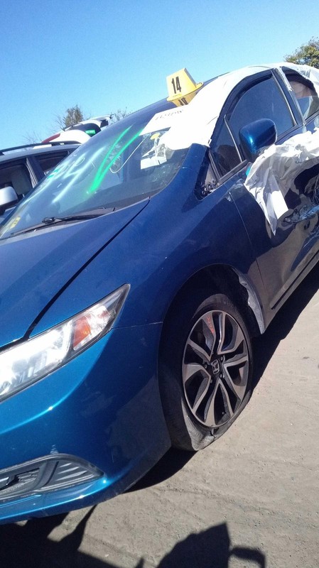 2015 Honda Civic Left Steering Knuckle 1.8L Blue Used OEM Part 599461