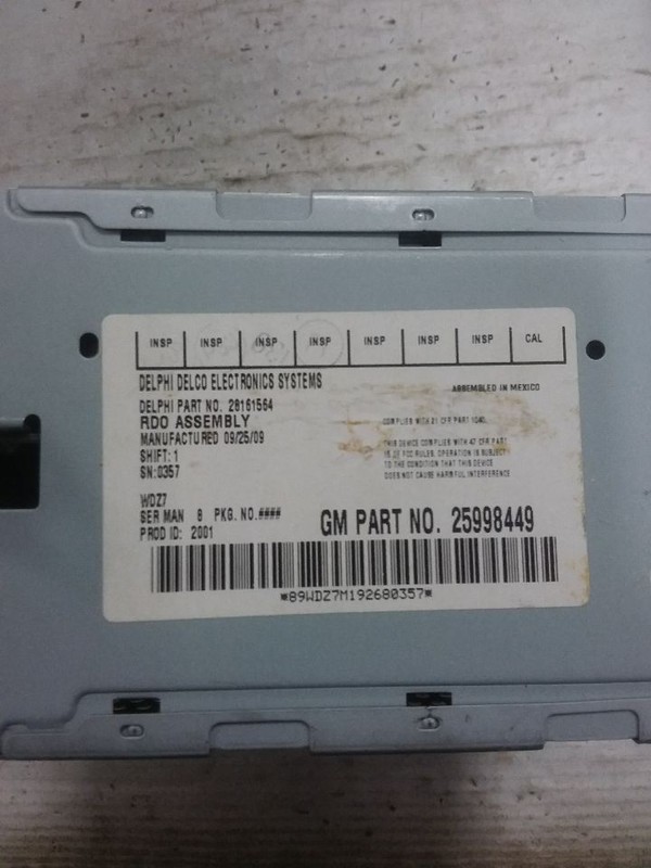 Radio Receiver AM FM Stereo MP3 Single CD Fits 05-12 CANYON 25998449