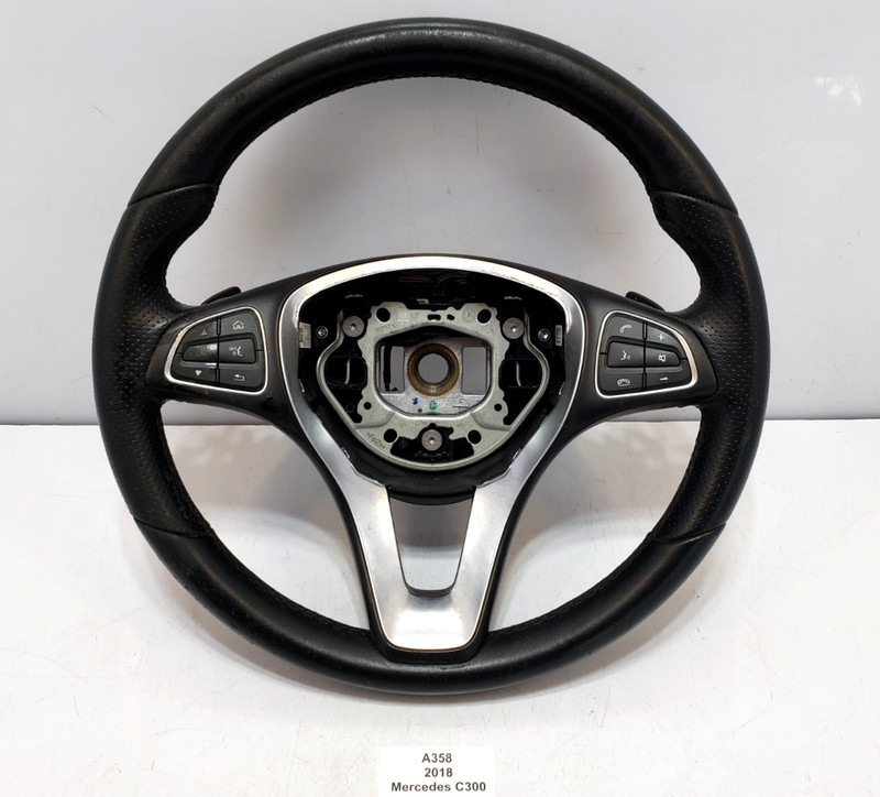 ✅ 2017-2021 OEM Mercedes C300 A205 Steering Wheel Leather Black W/ Shifters