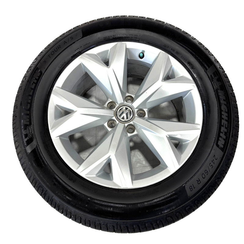 📌 2018 - 2020 VOLKSWAGEN VW ATLAS 18" SILVER WHEEL RIM 3QF601025L OEM