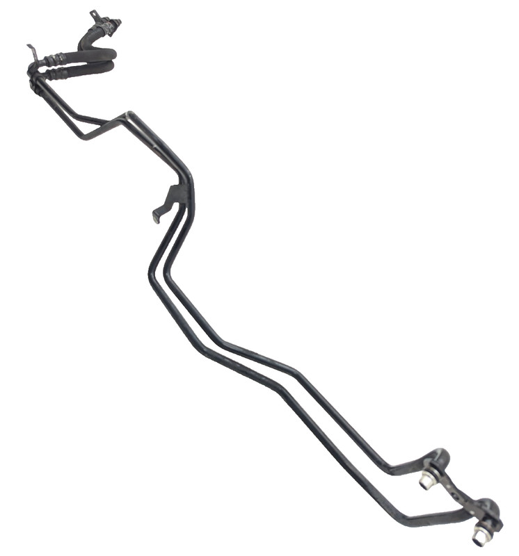 2003-2006 porsche cayenne S 4.5l v8 transmission fluid oil cooler pipe pair