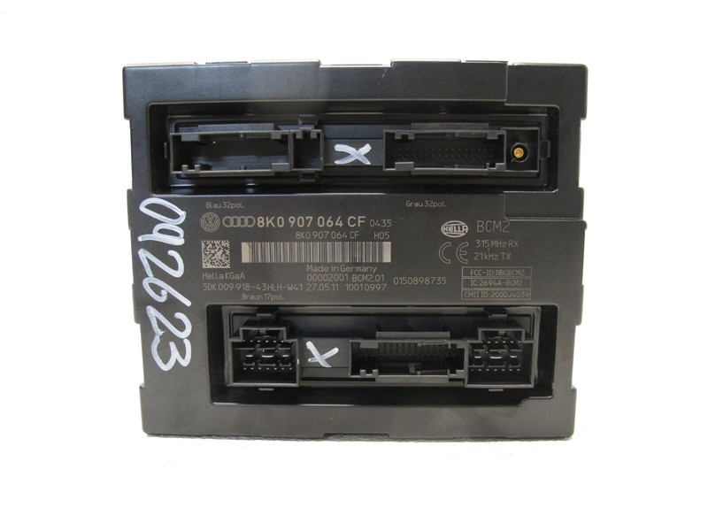 08-12 AUDI B8 A4 S4 8T A5 S5 BODY COMFORT CONTROL MODULE UNIT OEM 092623