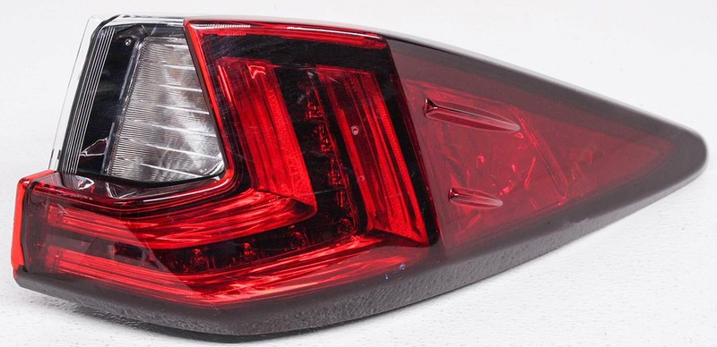 OEM Lexus RX350, RX450h Outer Right Side LED Tail Lamp 81550-0E130 (Lens Chip)