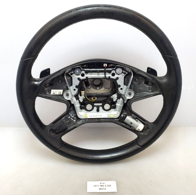 ✅ 2010-2013 OEM Mercedes W212 E350 Steering Wheel Shift Paddle Black Leather