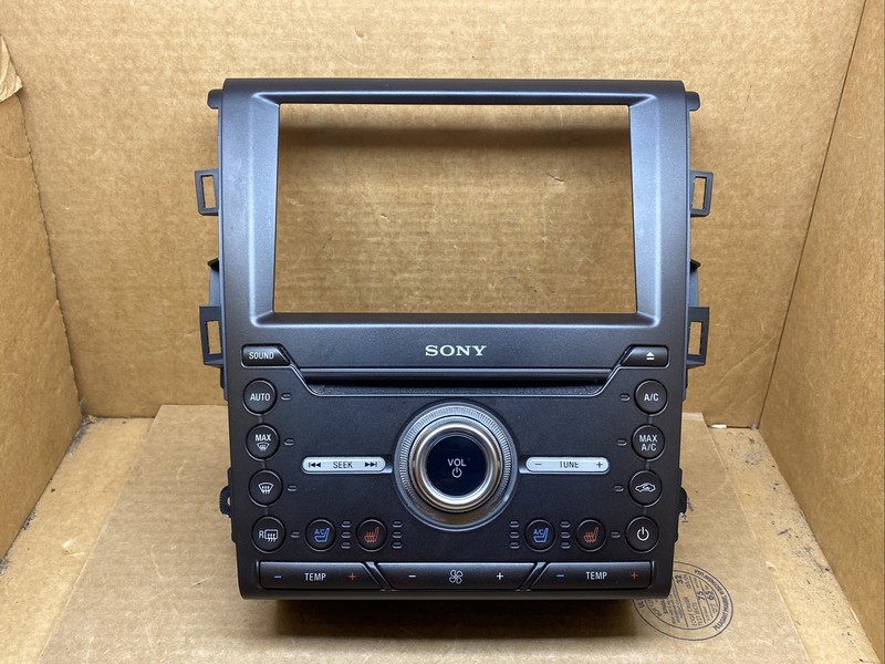 19-20 Fusion Temperature Climate Sony Radio Control Bezel Panel KS7T-18E245-DHC