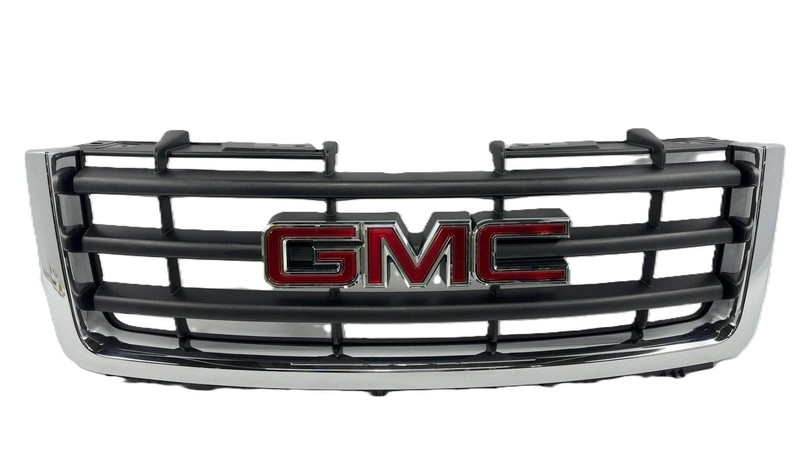 2007-2013 GMC Sierra Front Grille Black W. Chrome Surround 19154749 scratch OEM