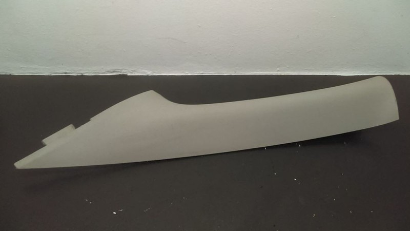 04-09 Dodge Durango Front Left Driver Pillar Trim Panel Gray OEM 5JY55BDXAD