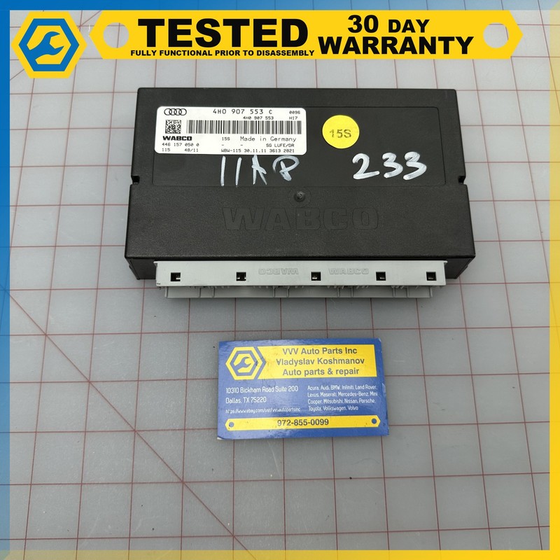 11-14 Audi S8 A8 Quattro AIR SUSPENSION CONTROL MODULE OEM
