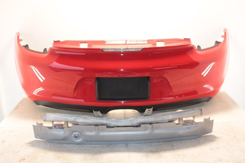 13-16 Porsche Boxster 2.7L Red Rear Bumper Cover with Reinforcement