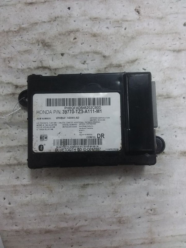 Communication Telematics Bluetooth Module Right Hand Dash Fits 19-20 TLX 1784334