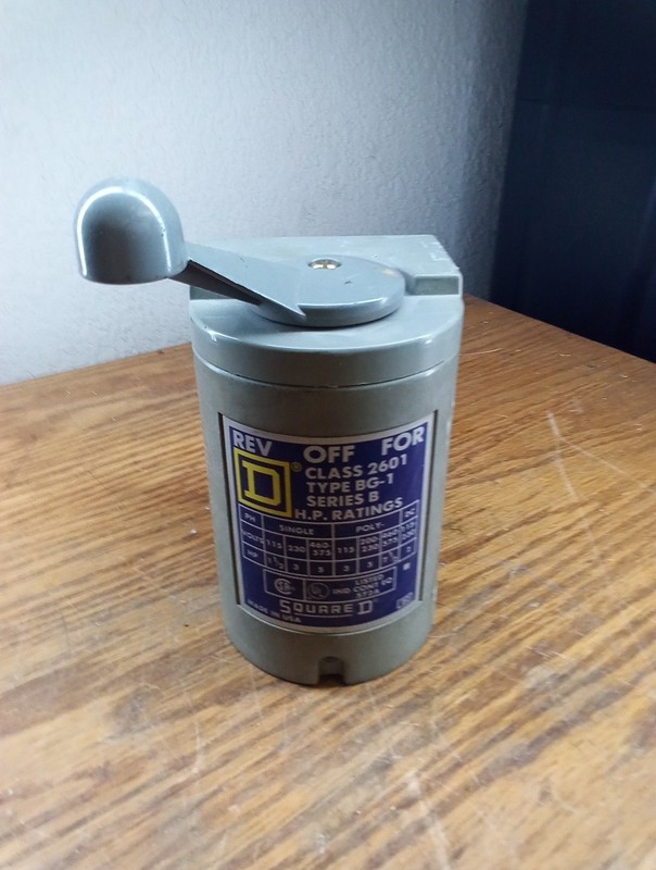 Square D 2601 Type BG 1 Series B Switch