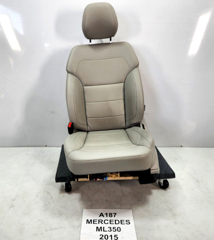 ✅ 12-15 OEM Mercedes W166 ML350 Front Left Driver Seat Imitation Leather Gray*