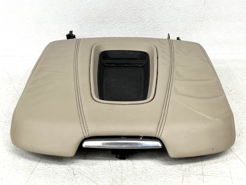 ⭐2015-2020 CADILLAC ESCALADE FRONT ARMREST TRIM COVER PANEL TAN LEATHER LOT2437