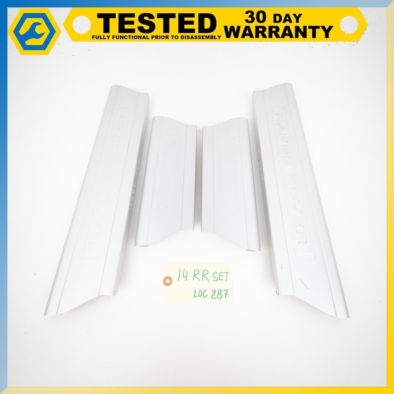 13-22 Land Rover L405 L494 DOOR SILL PANEL SCUFF PLATE STEP COVER TRIM SET OEM