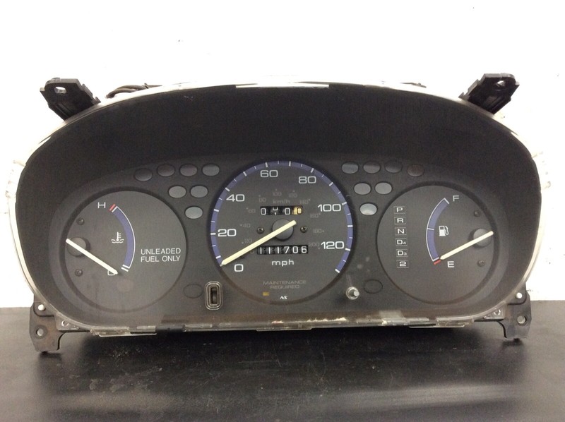 96-00 Civic DX AT Instrument Cluster Speedo Tacho Meter Gauges 111k Used OEM
