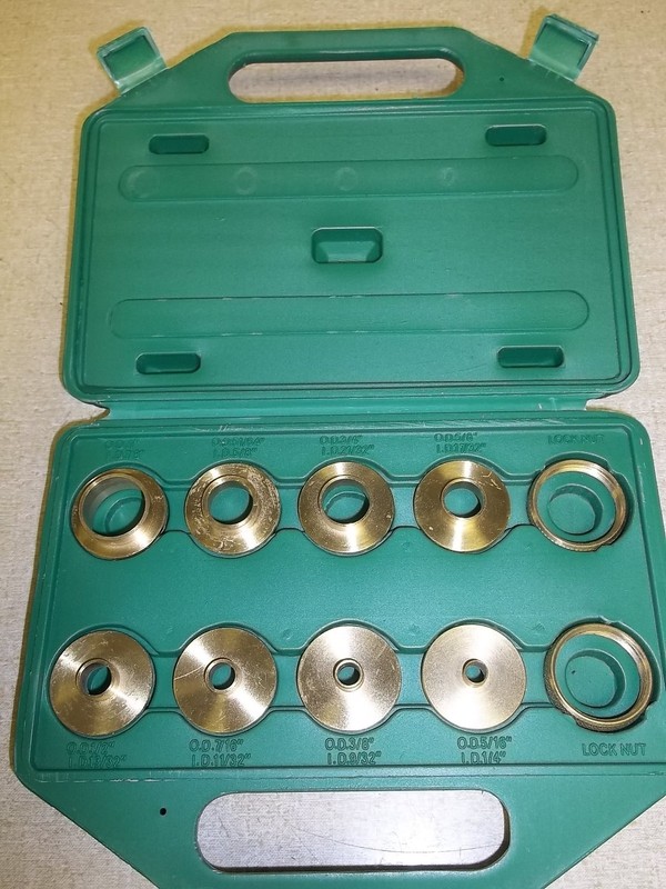 BRASS ROUTER TEMPLATE BUSHING GUIDE KIT SETIncludes case free shipping
