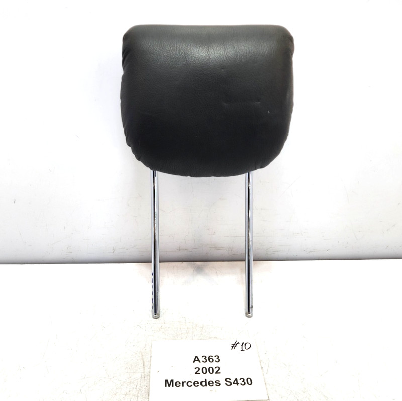 ✅00-06 OEM Mercedes W220 S430 Front Right Passenger Side Headrest Black Leather*