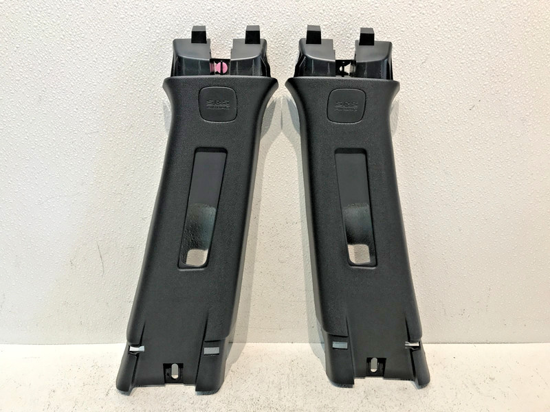 15-21 Subaru WRX STI Right & Left B Pillar Cover Trim Set Pair Black OEM